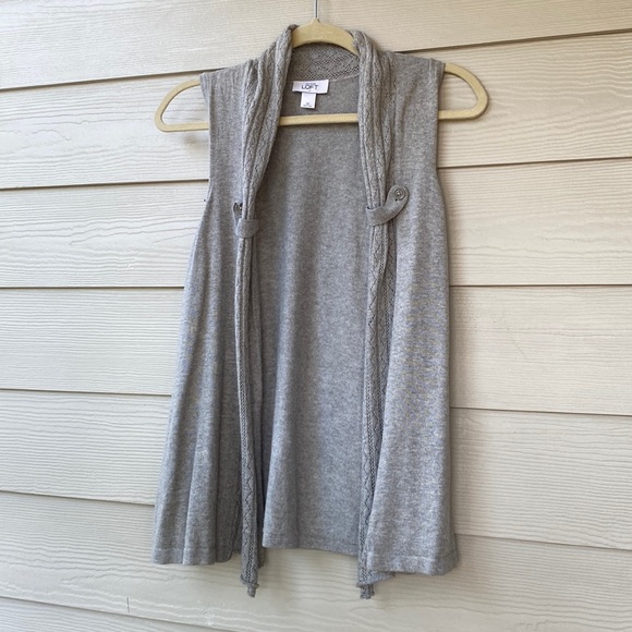 Ann Taylor Loft Top / Draping Sweater Vest XS - Picture 1 of 1